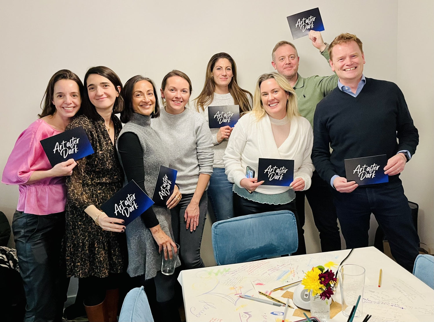 Team of Britvic PLC colleagues in a workshop